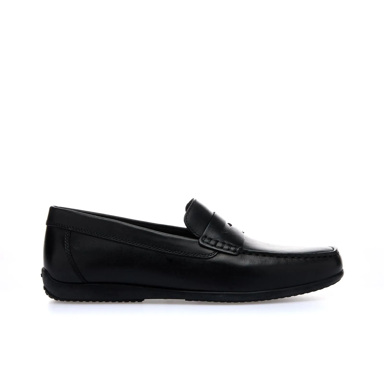 Mocassini casual neri in pelle
