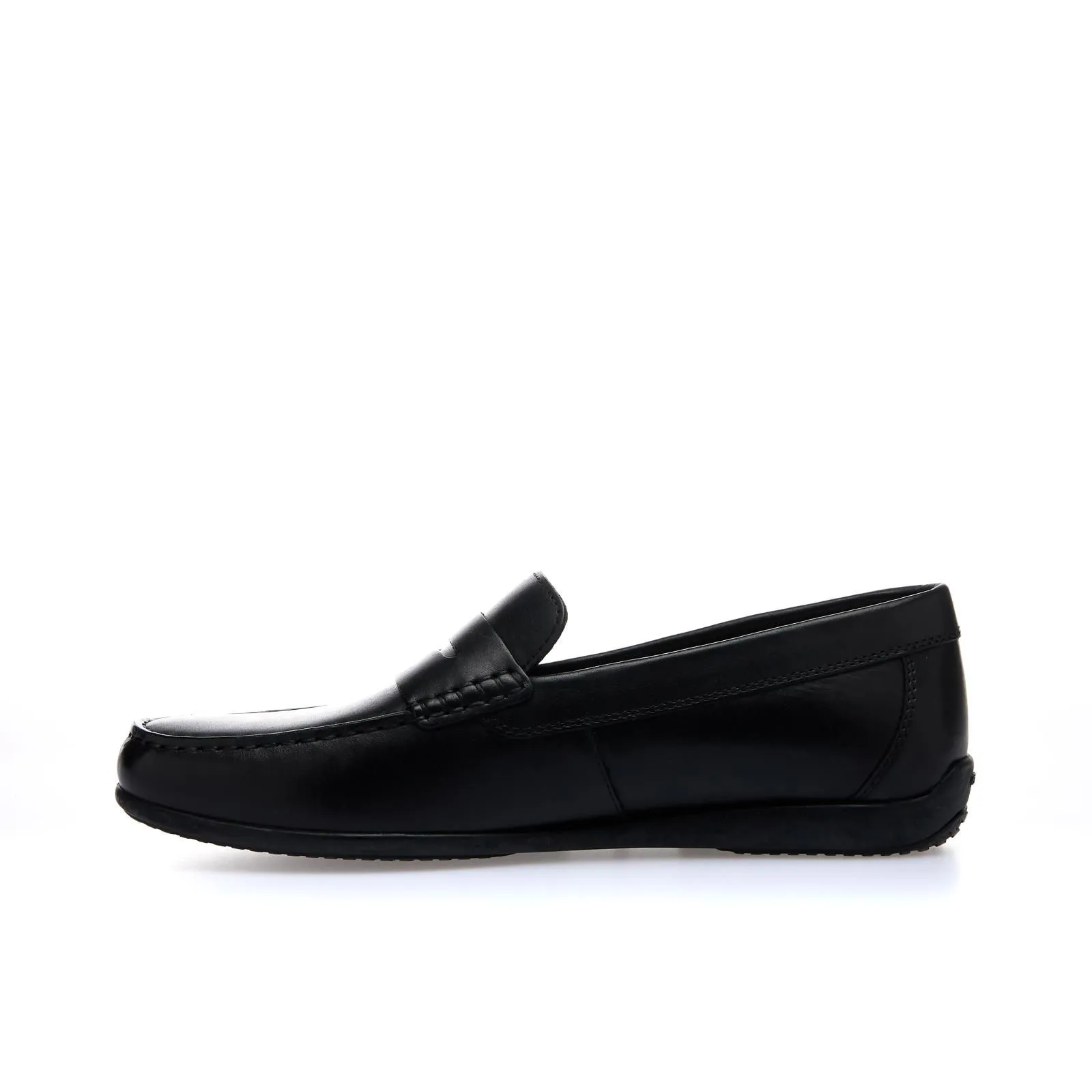 Mocassini casual neri in pelle