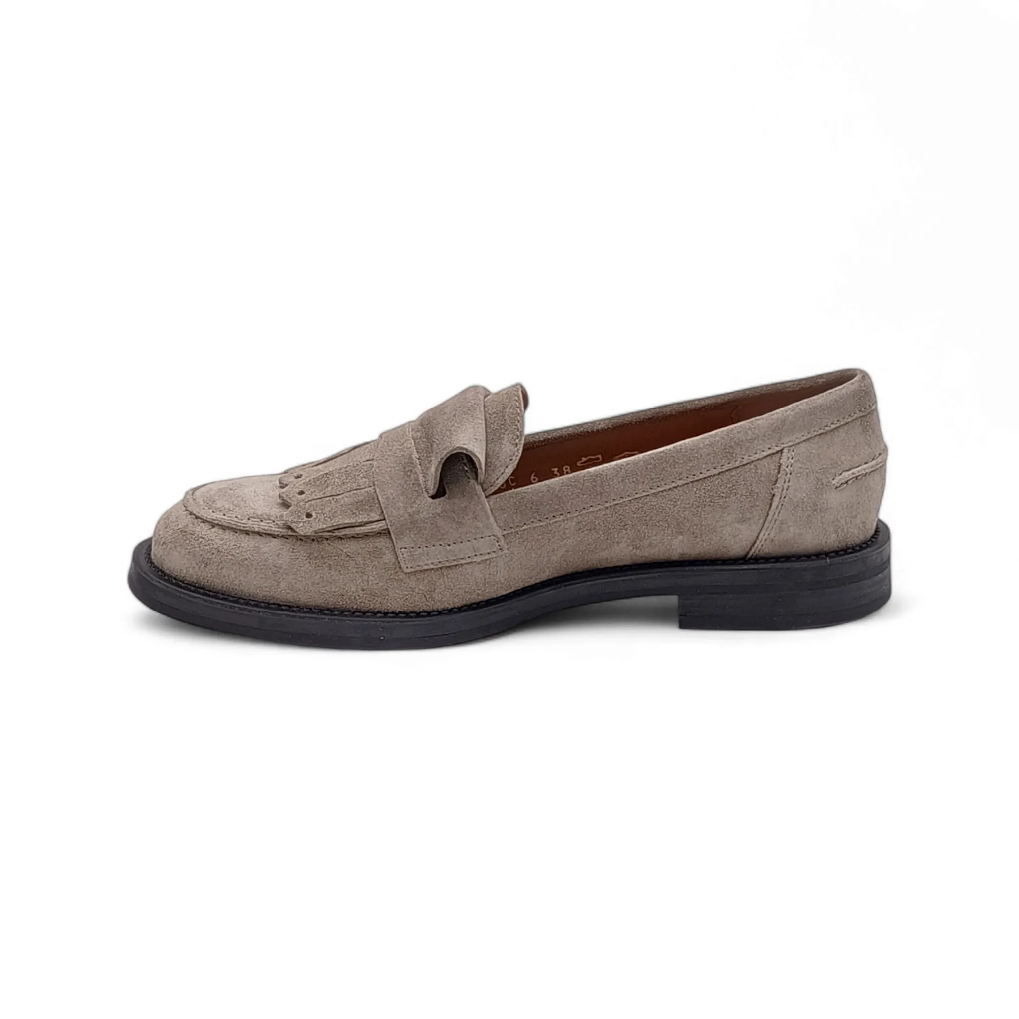 Mocassini Donna in camoscio Frau 90C6 softy sand