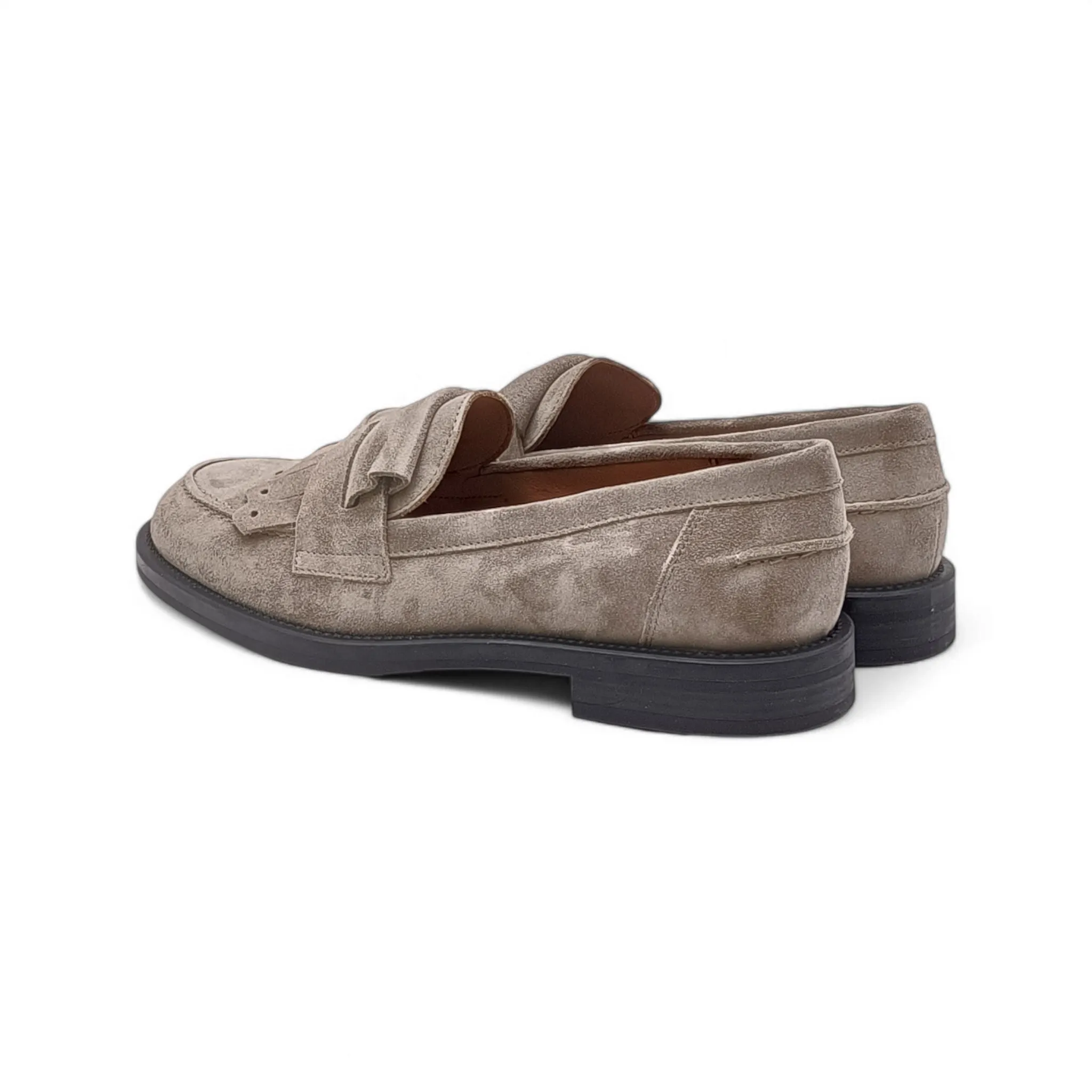 Mocassini Donna in camoscio Frau 90C6 softy sand