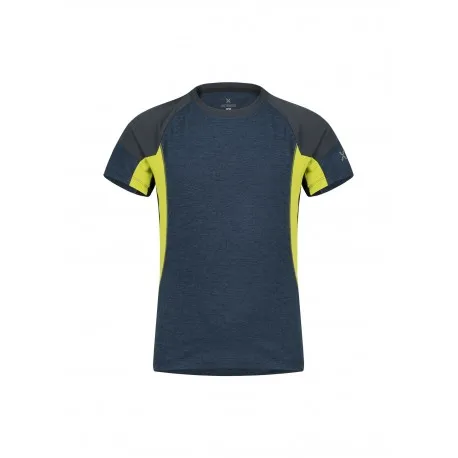 MONTURA ENERGY T-SHIRT KIDS BLU CENERE/VERDE LIME