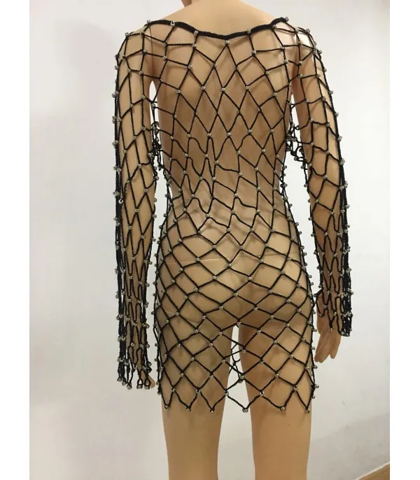 Nets dot minidress