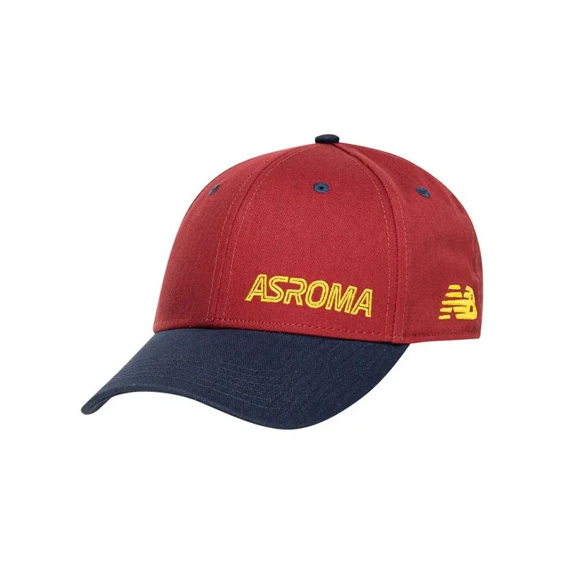 NEW BALANCE AS ROMA 2022/23 CAPPELLINO VISIERA UNISEX - NB SPORT CAP ASR - ROSSO/BLU SCURO