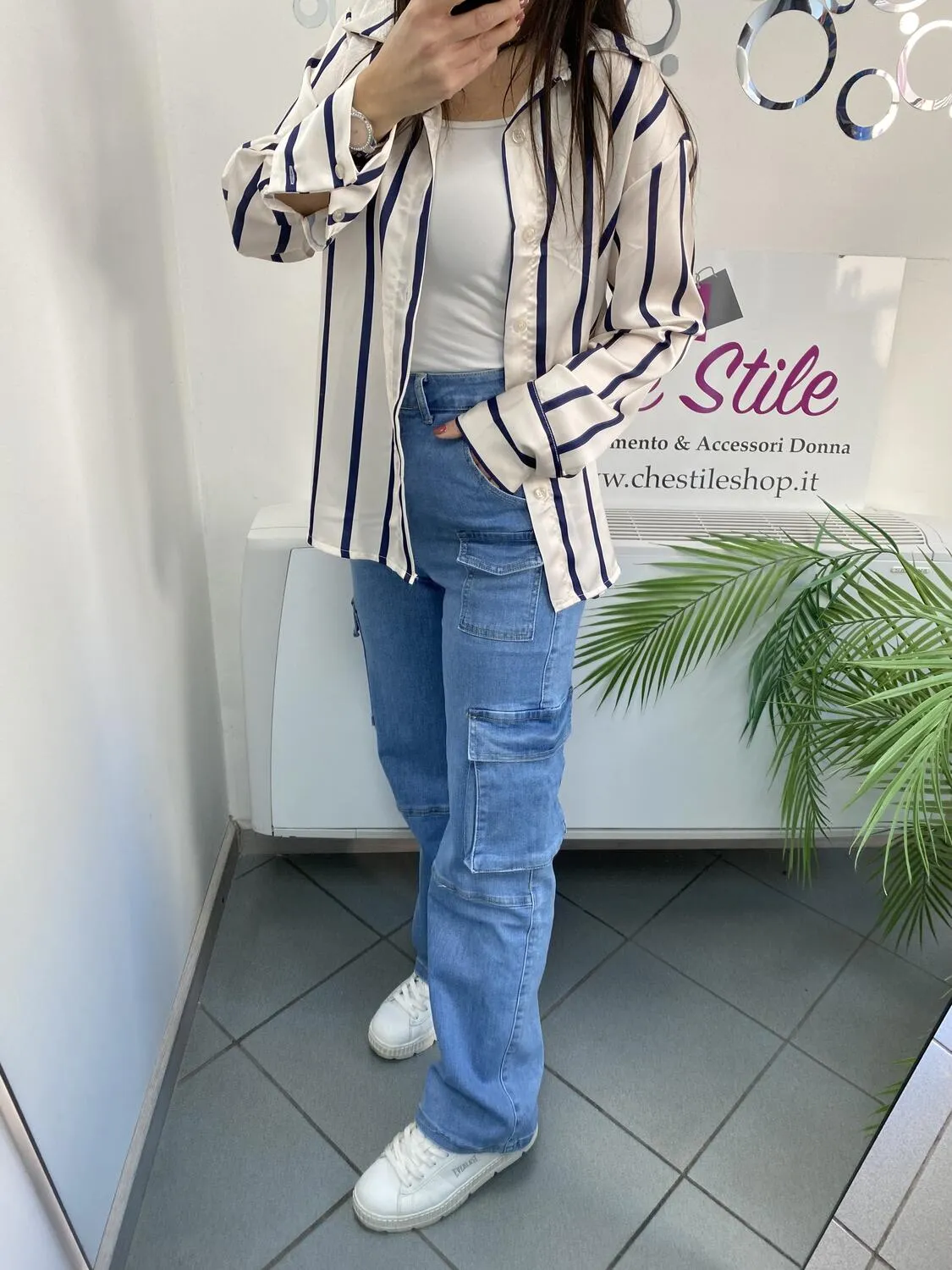 NEW Jeans cargo palazzo