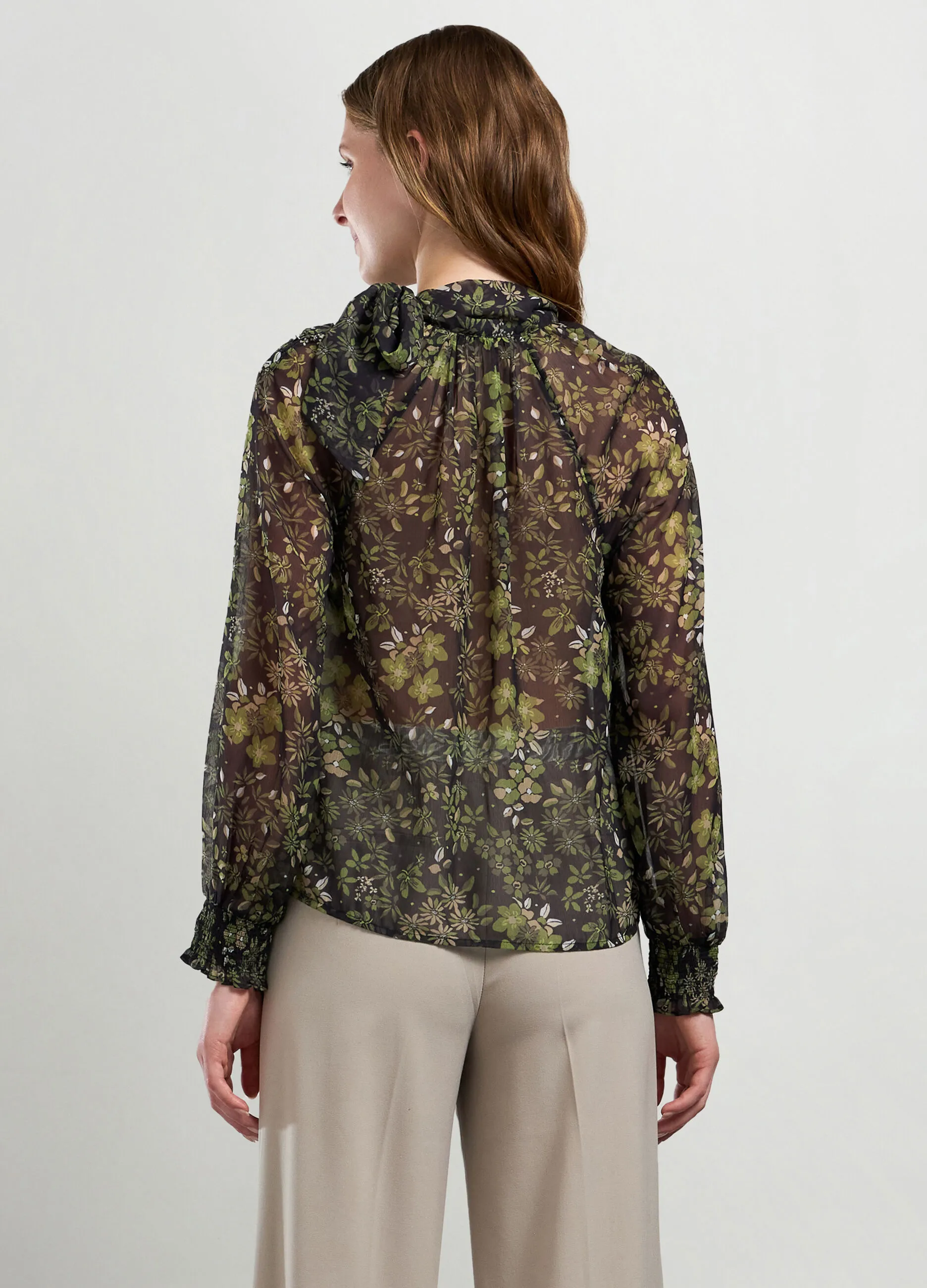 NICE & CHIC  Blusa in chiffon con stampa donna