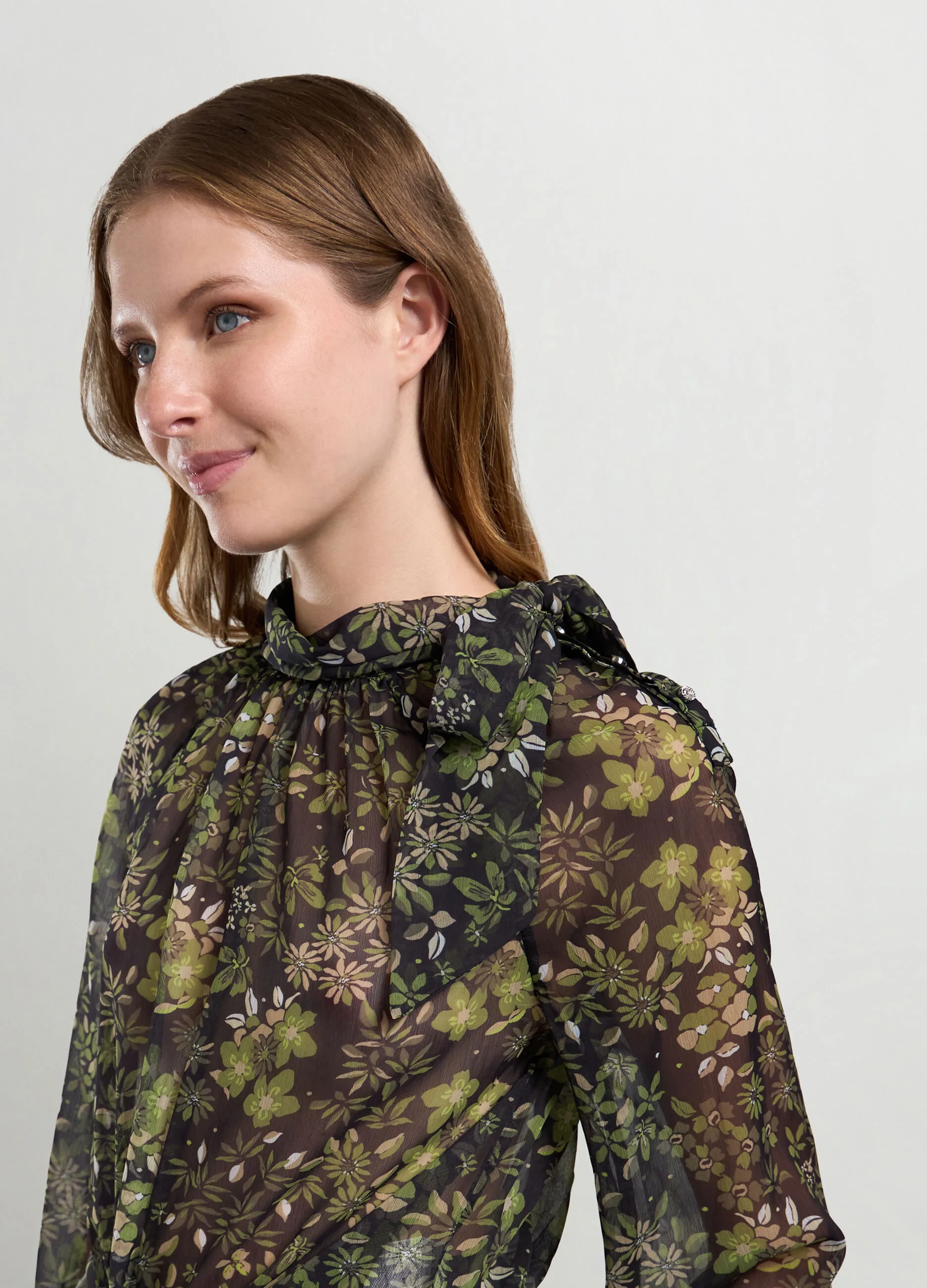 NICE & CHIC  Blusa in chiffon con stampa donna