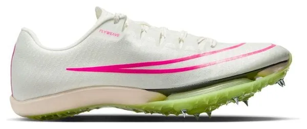 Nike Air Zoom Maxfly Unisex White Pink Yellow Track & Field Shoe