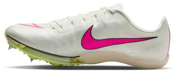 Nike Air Zoom Maxfly Unisex White Pink Yellow Track & Field Shoe