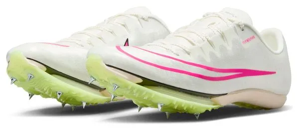 Nike Air Zoom Maxfly Unisex White Pink Yellow Track & Field Shoe