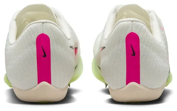 Nike Air Zoom Maxfly Unisex White Pink Yellow Track & Field Shoe
