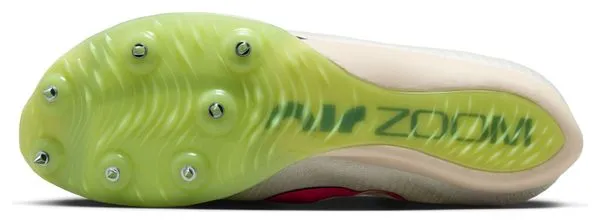 Nike Air Zoom Maxfly Unisex White Pink Yellow Track & Field Shoe