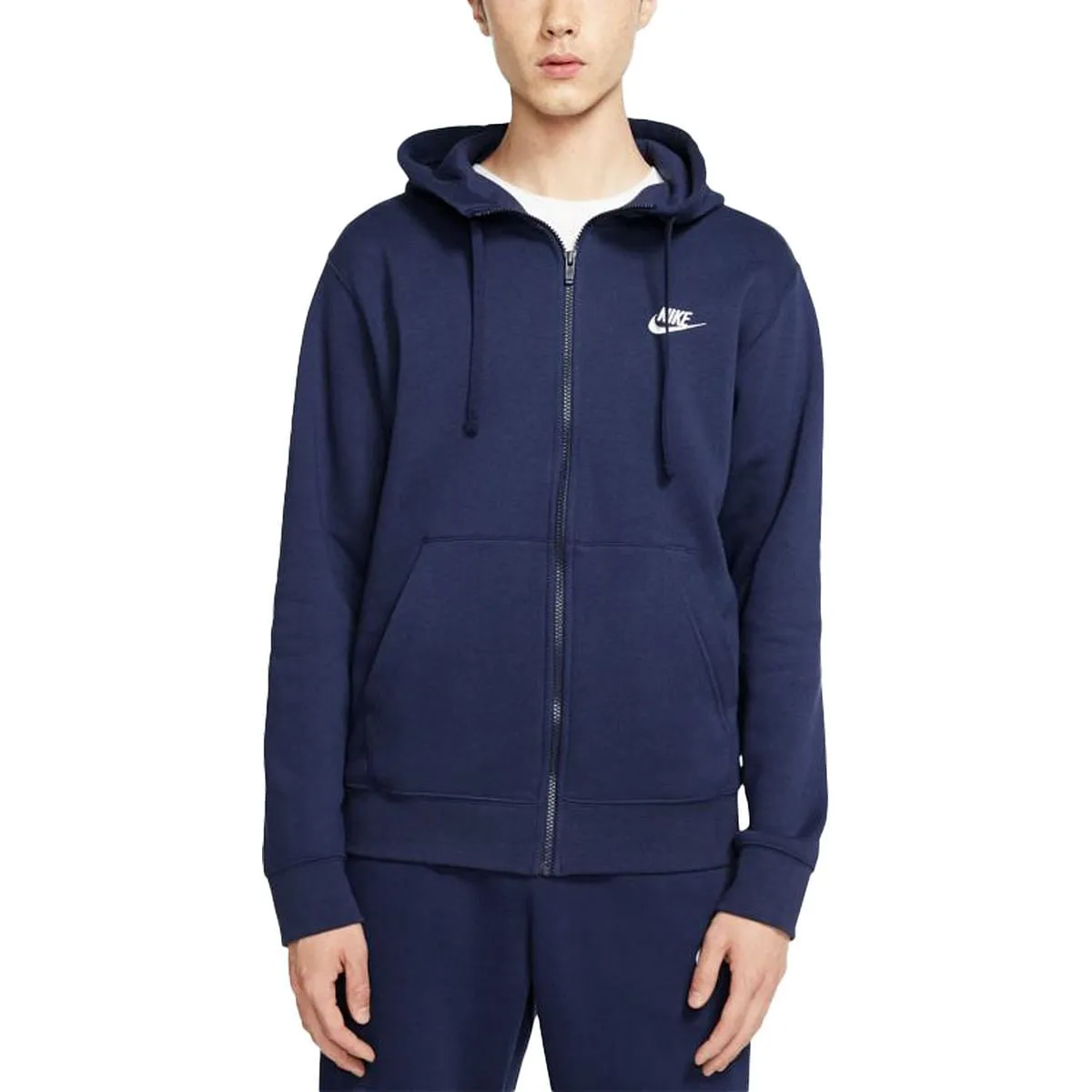      NIKE FELPA FULL ZIP CON CAPPUCCIO CLUB FLEECE  
