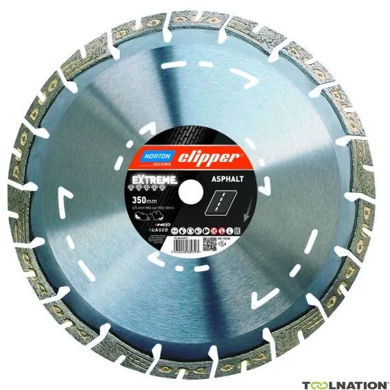 Norton Clipper 70184694912 Extreme Asphalt Lama diamantata 450 x 25,4 mm Dry/Wet
