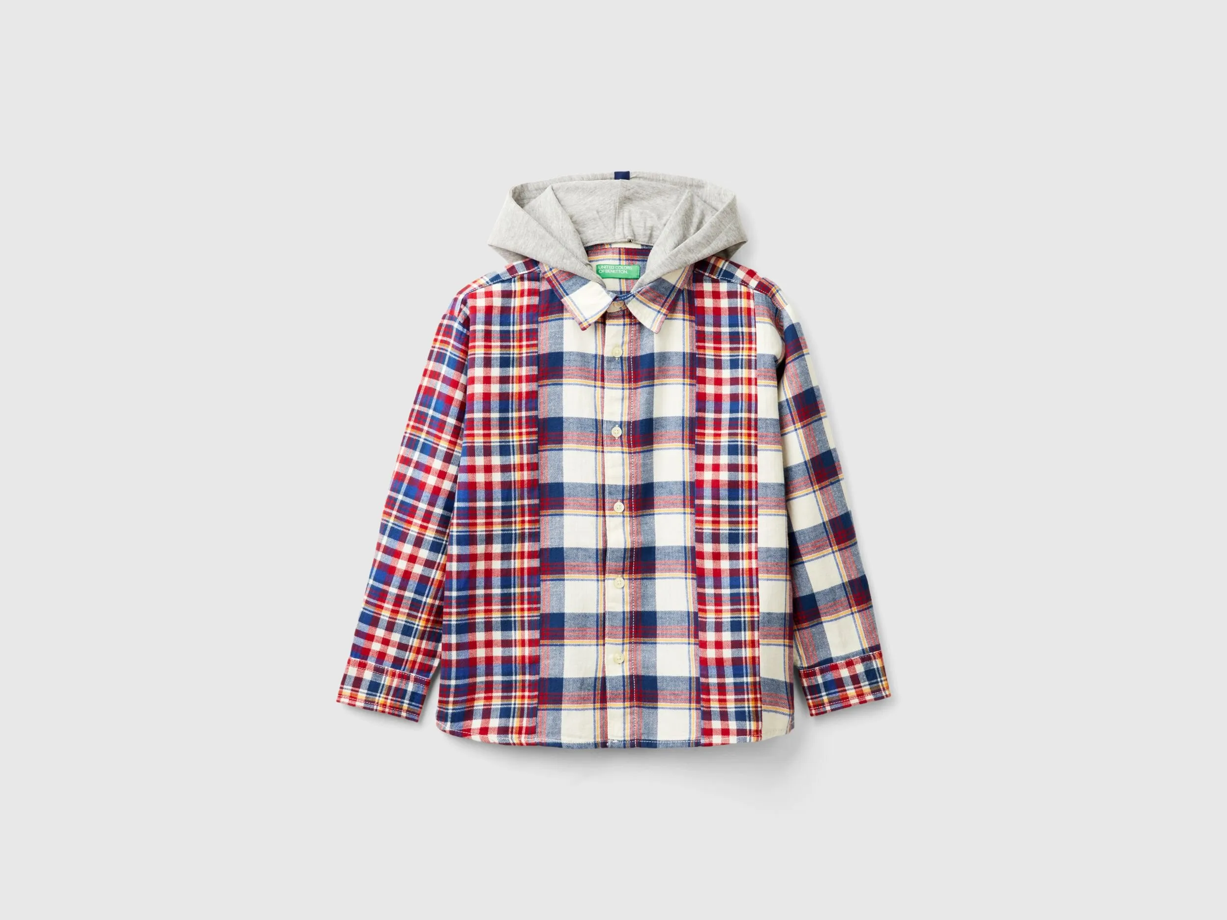Nuovi arrivi Camicia tartan con cappuccio