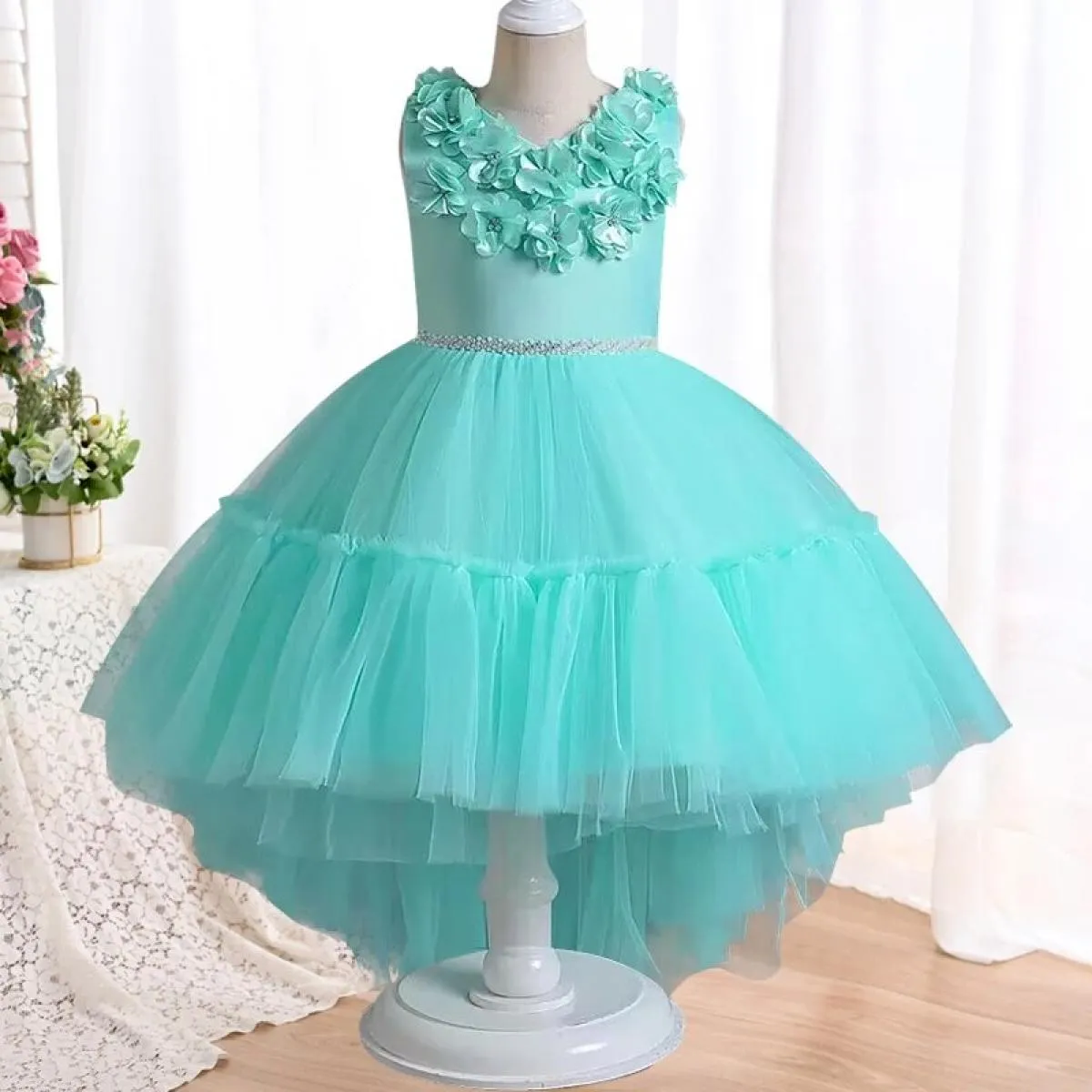 Nuovo vestito da spettacolo scolastico per ragazze, vestito da principessa per bambini, adatto per vestiti di Halloween per raga