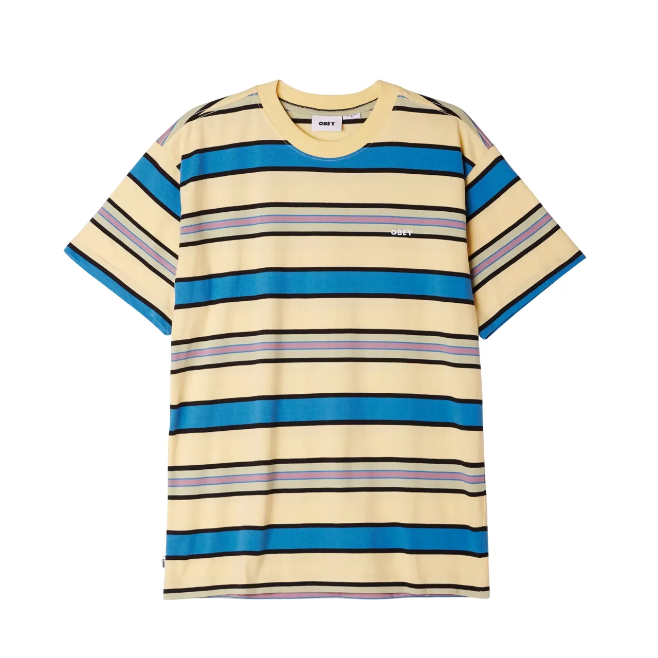 Obey maglietta  manica corta da uomo Valencia 131080315 butter multi