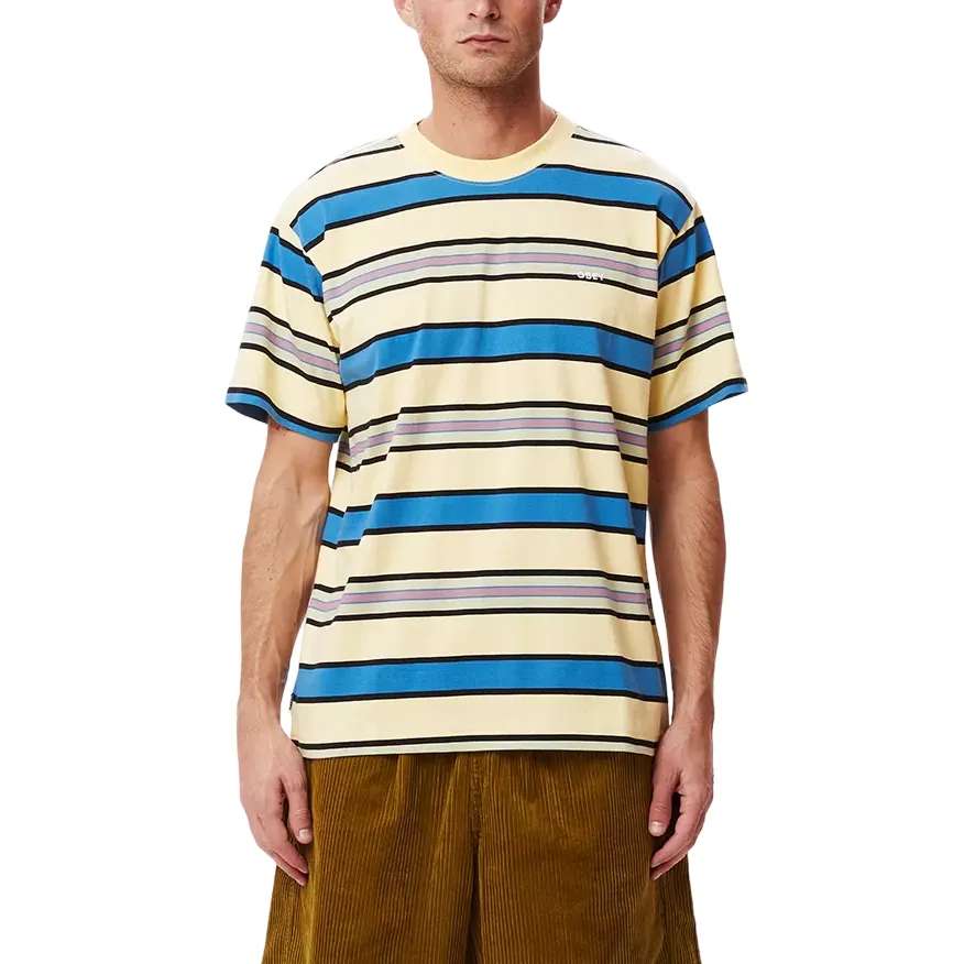 Obey maglietta  manica corta da uomo Valencia 131080315 butter multi