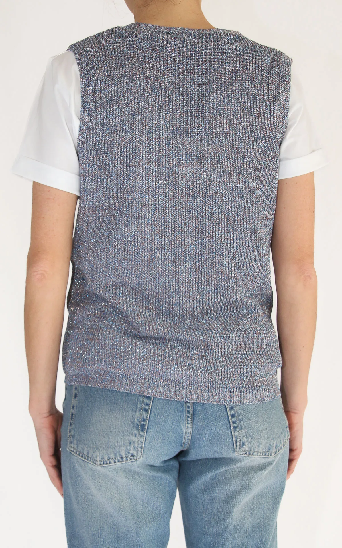 Off-on – Gilet lurex – Jeans