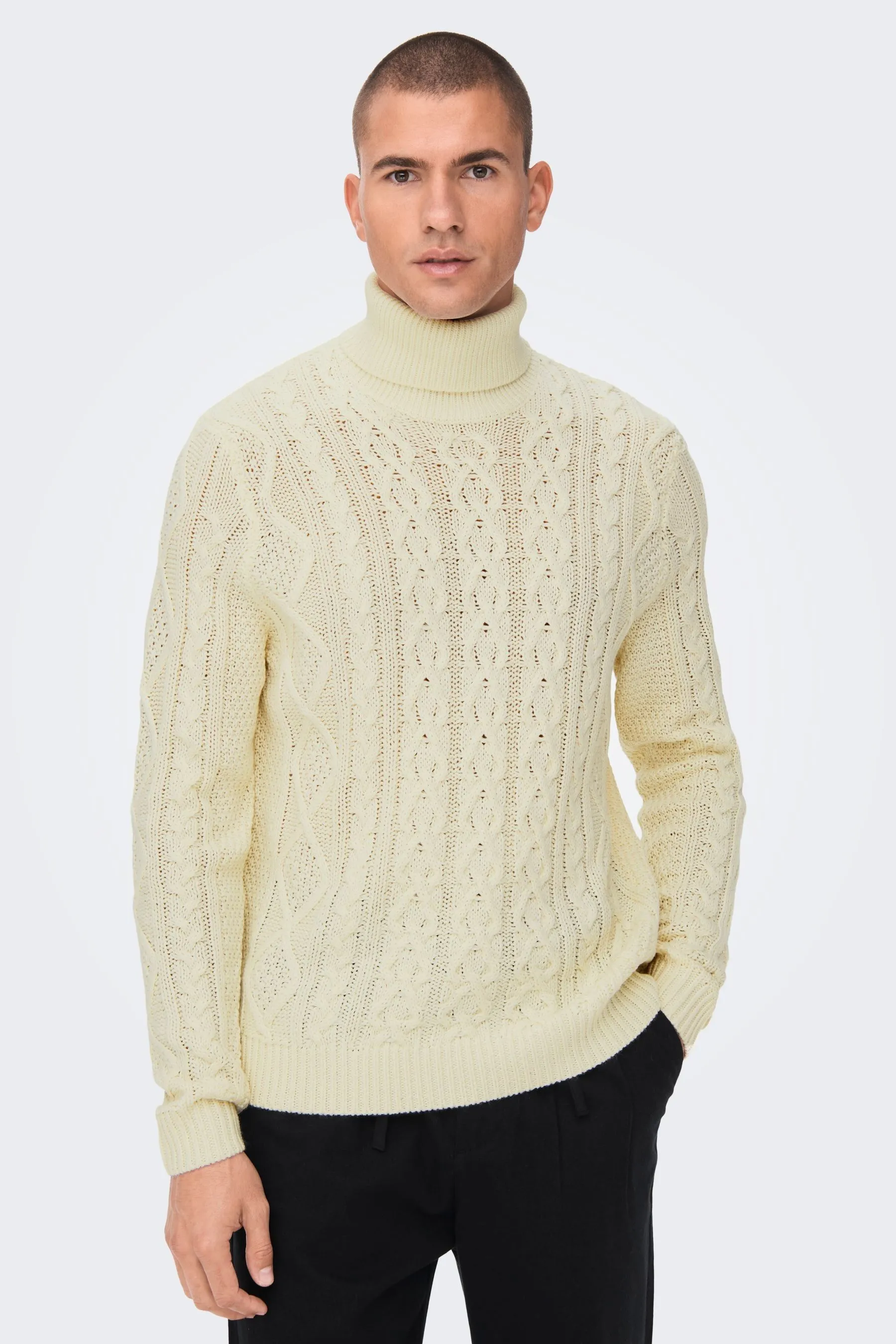 Only & Sons - Maglia comoda a trecce    