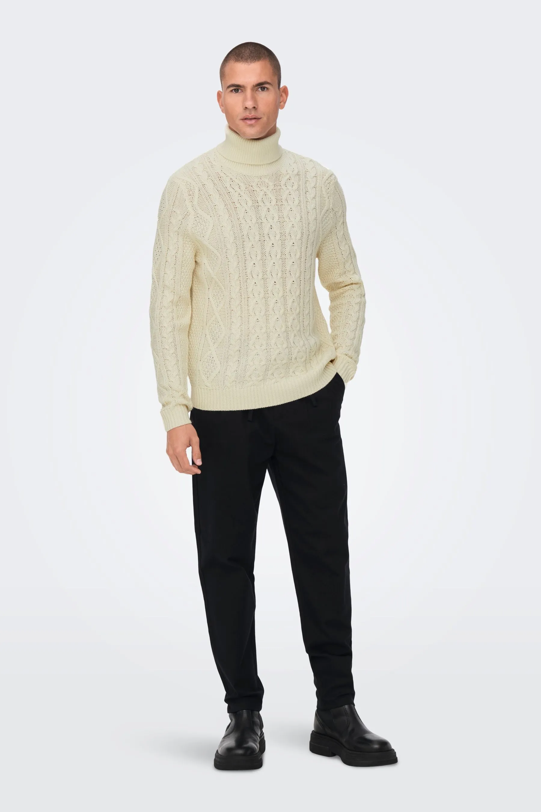 Only & Sons - Maglia comoda a trecce    