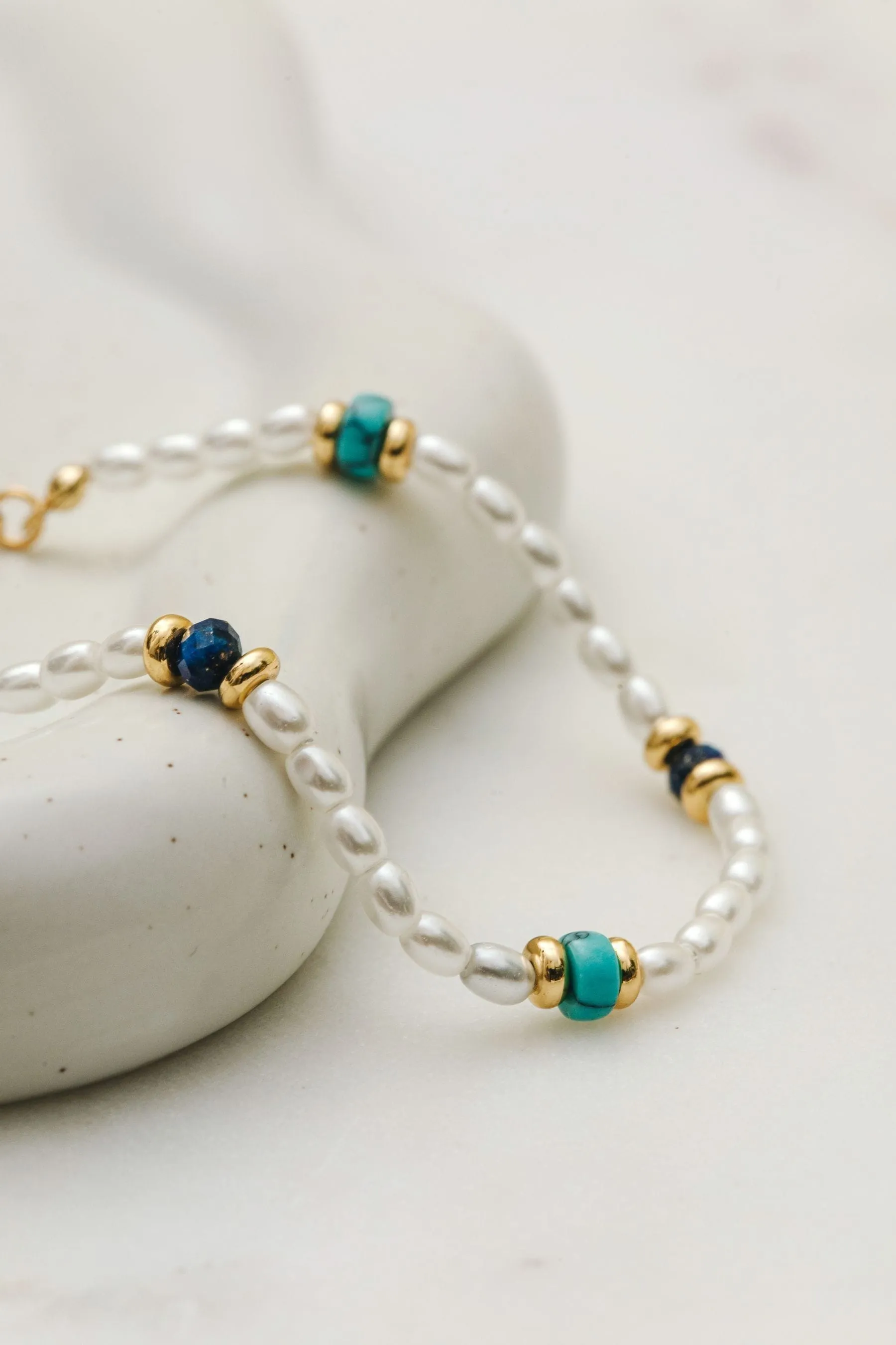 Orelia London Oro placcato - Stone - Braccialetto con perle e perline