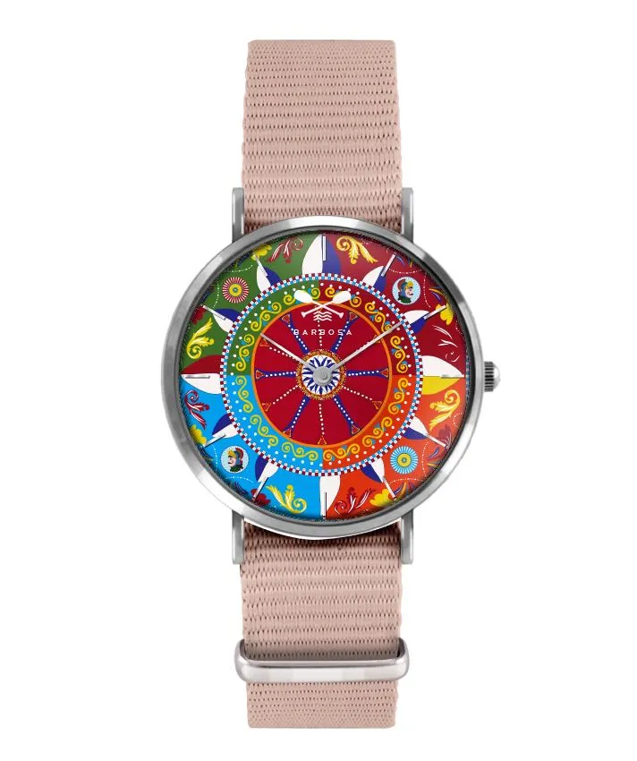 OROLOGIO SICILY MULTICOLOR dm. 36,5 NATO BEIGE