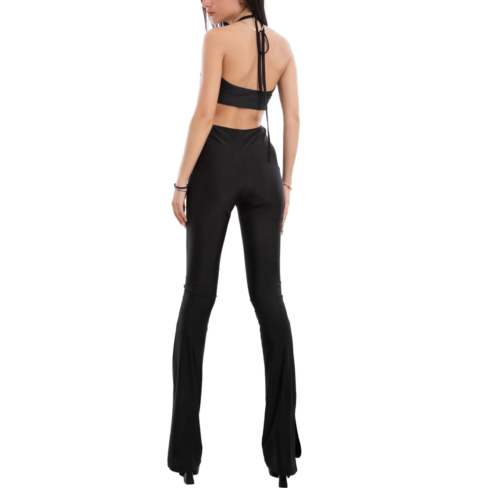 Overall Tuta Intera Donna Schiena Nuda Fi-23918