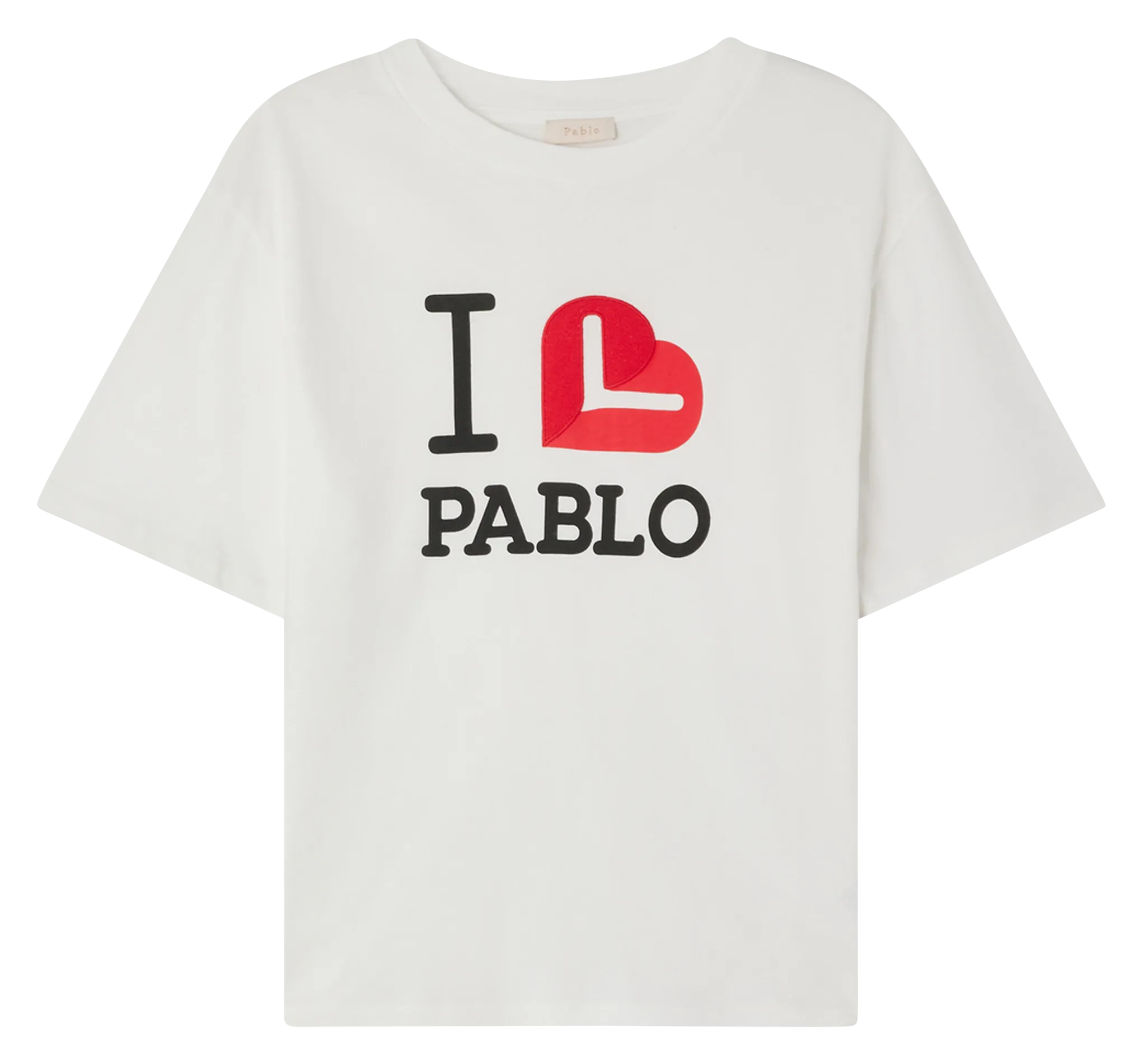  PABLO   ARLETTY - Abito corto collo classico con bottoni in cotone | Bianco