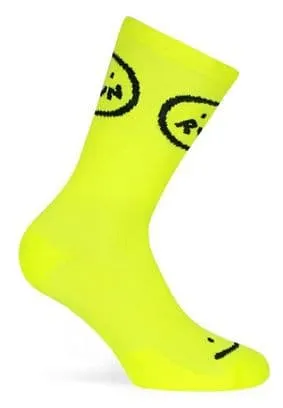 Pacific And Co Smile Run Calzini giallo fluo