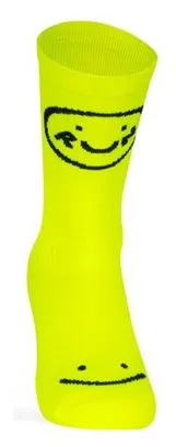 Pacific And Co Smile Run Calzini giallo fluo