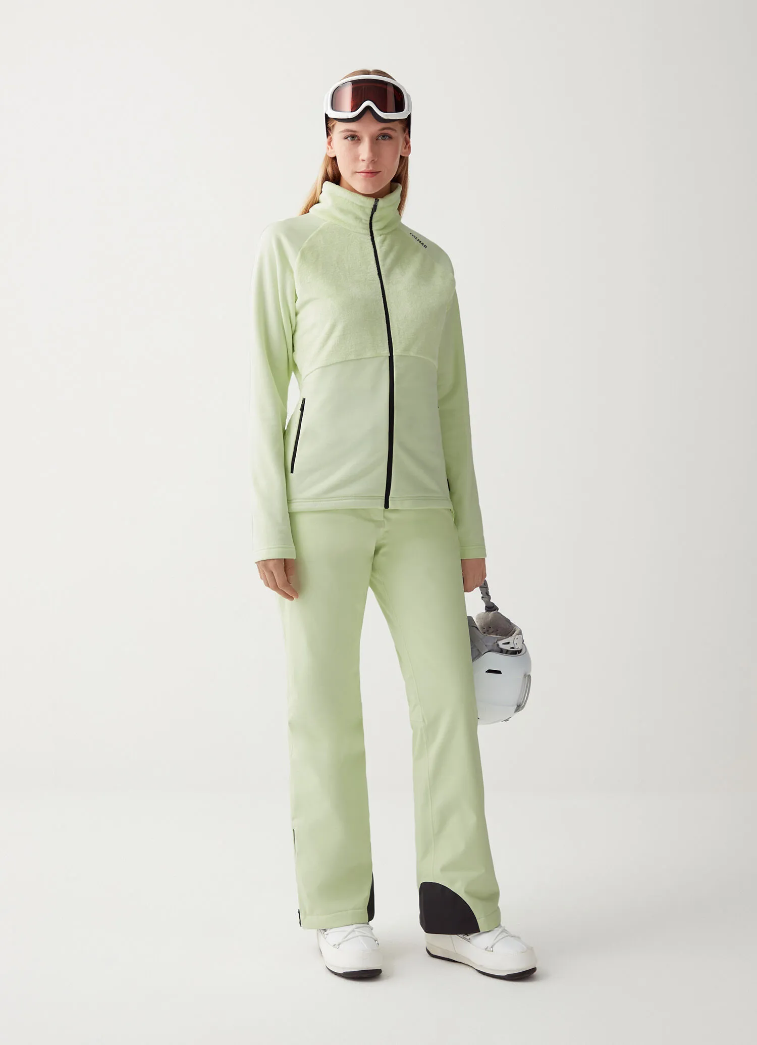 Padded ski pants with belt