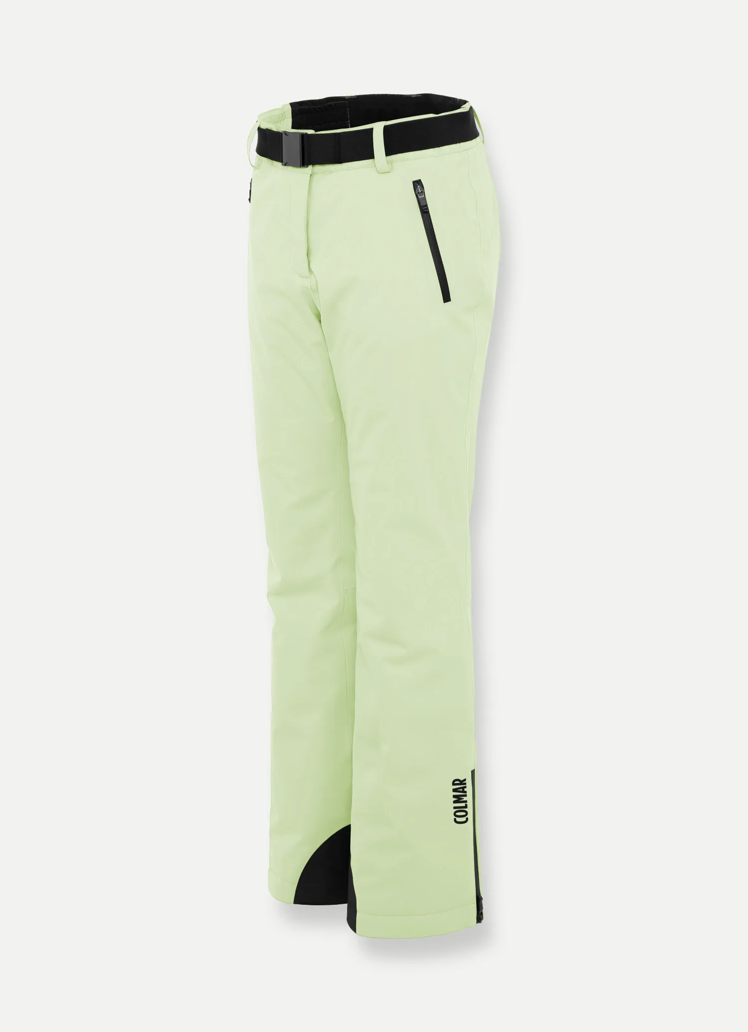 Padded ski pants with belt
