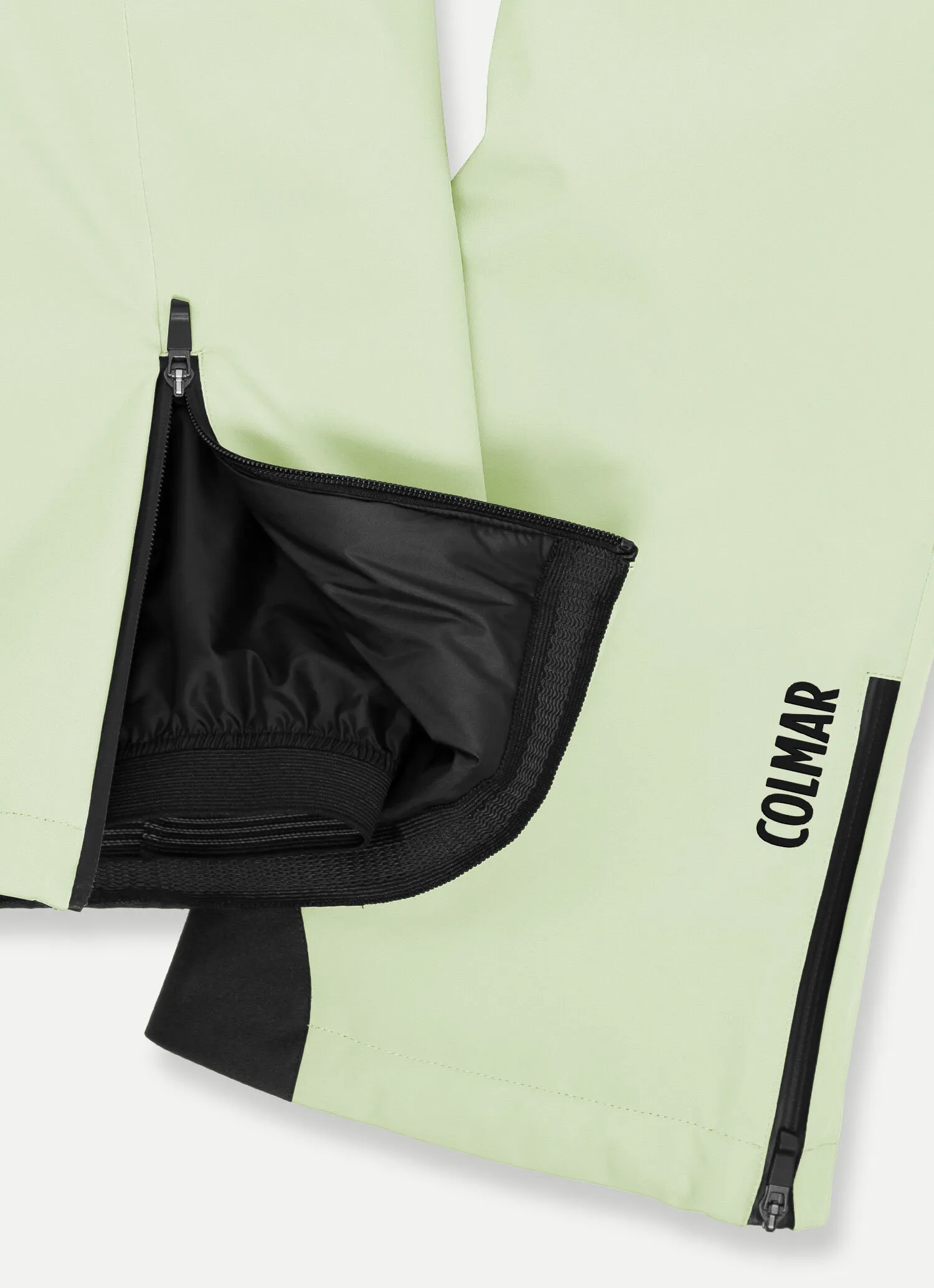 Padded ski pants with belt
