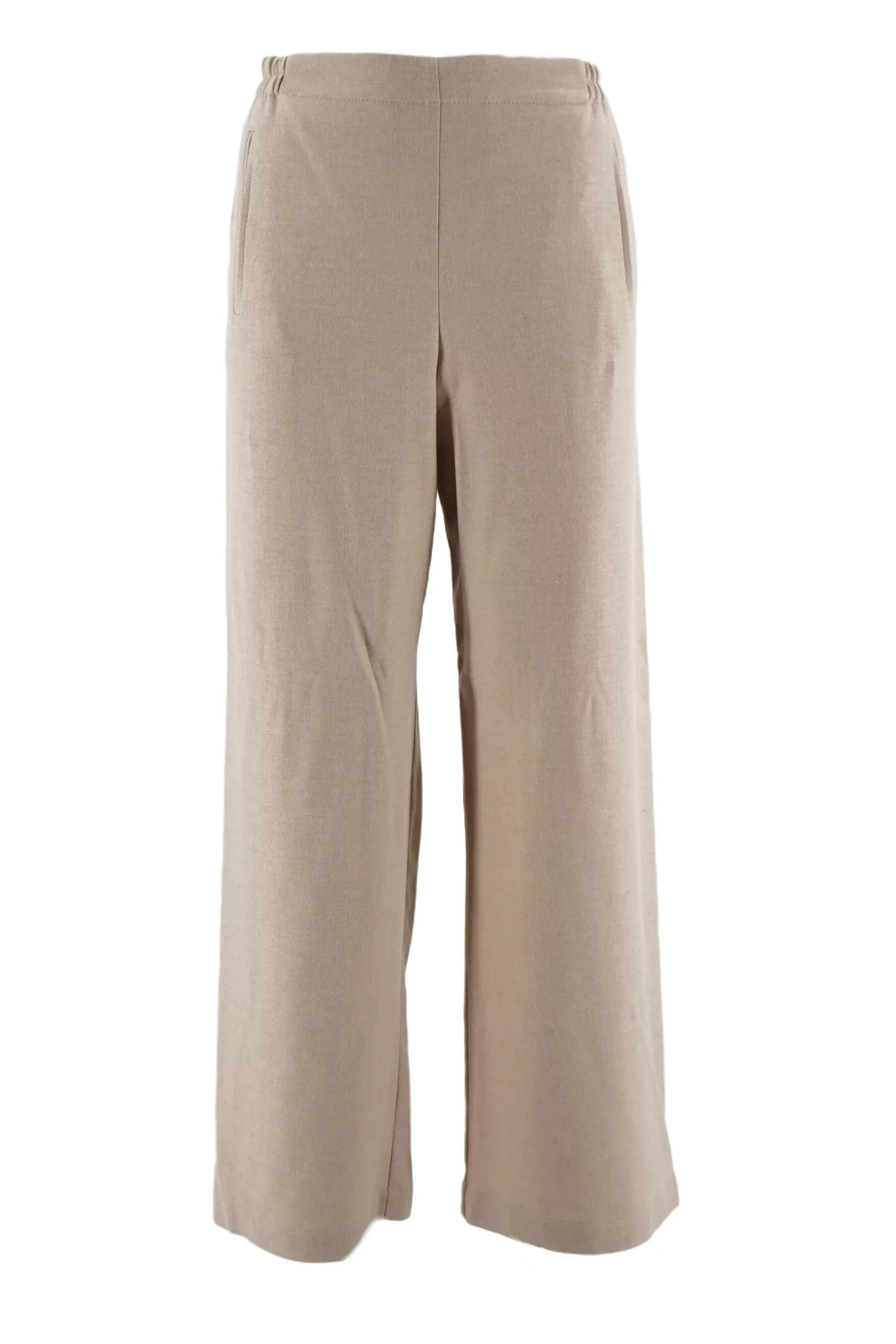 Palazzo trousers in Niū wool / Beige
