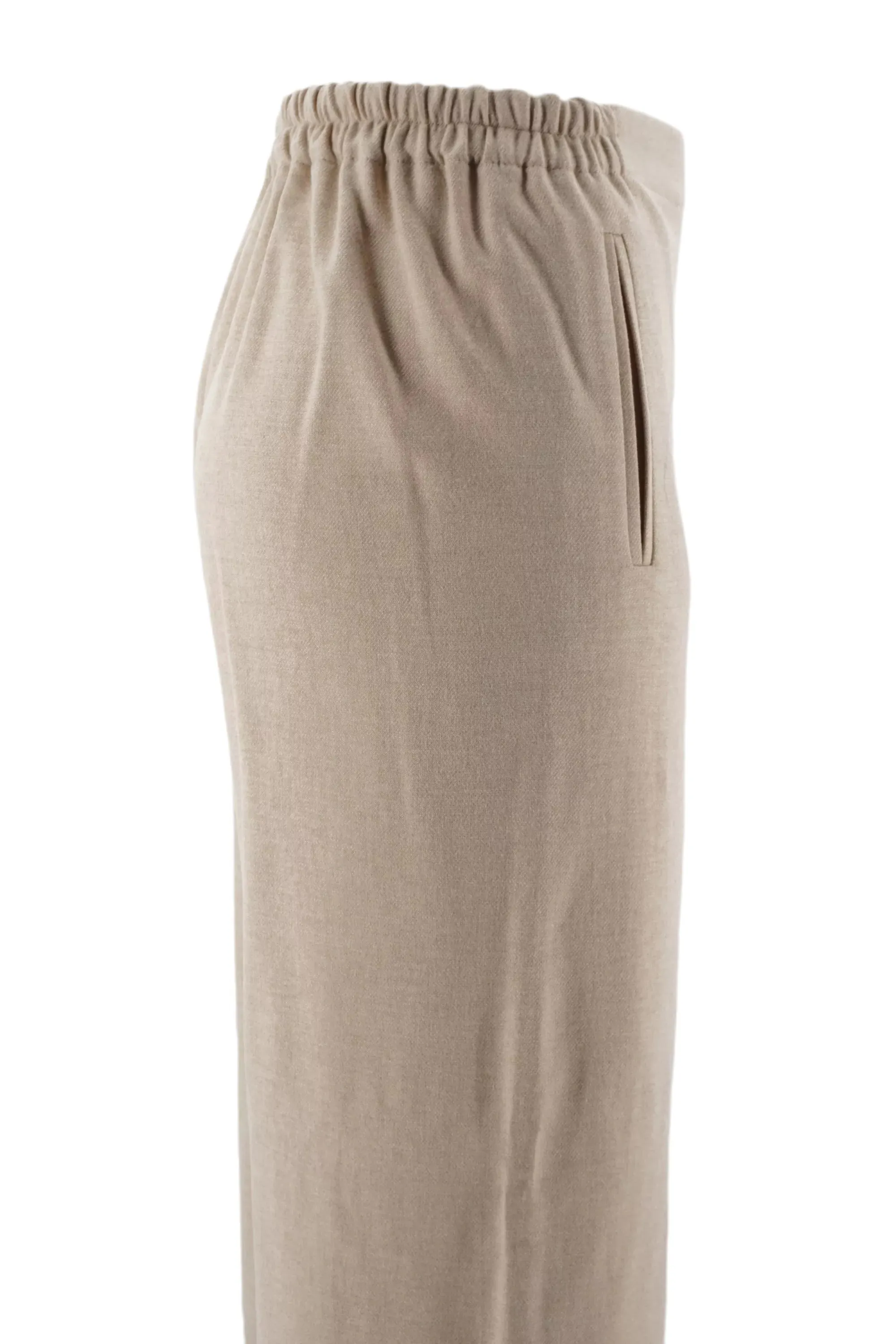 Palazzo trousers in Niū wool / Beige