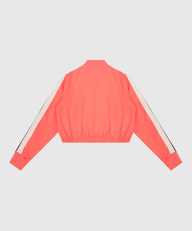 Palm Angels Bomber arancione da bambino con logo PGBD004S24FAB002412