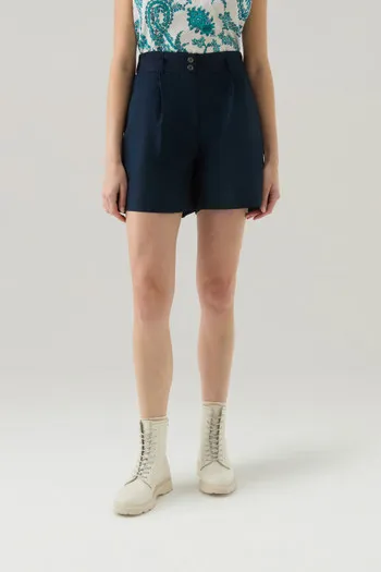 Pantaloncini in popeline di puro cotone                                                                                         