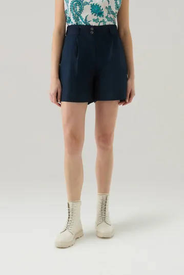 Pantaloncini in popeline di puro cotone                                                                                         