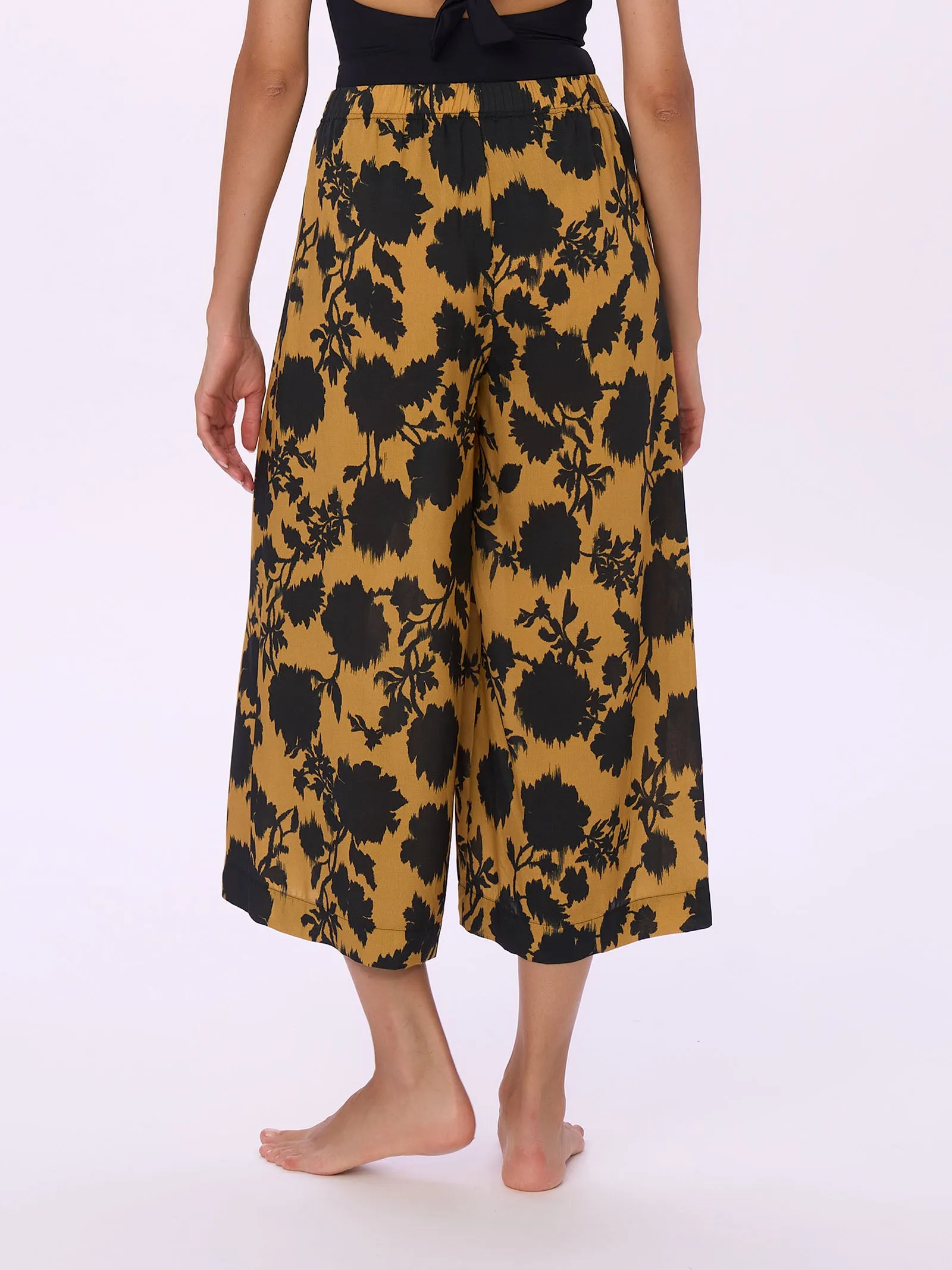 Pantalone Cropped in Viscosa Summer - Fant. Nugget Gold