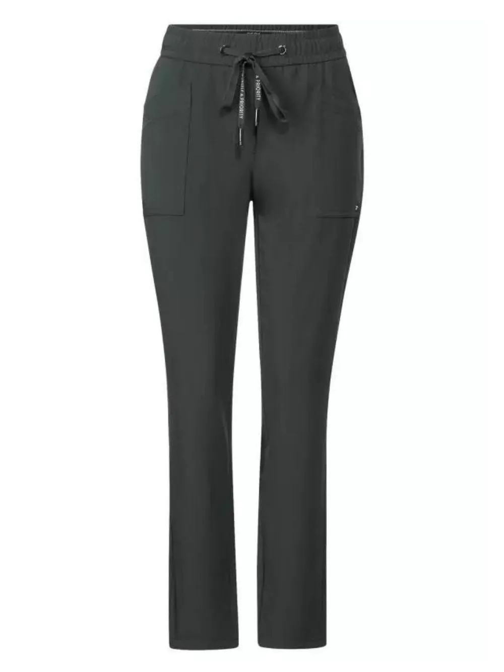 Pantalone Donna kaki con tasche laterali