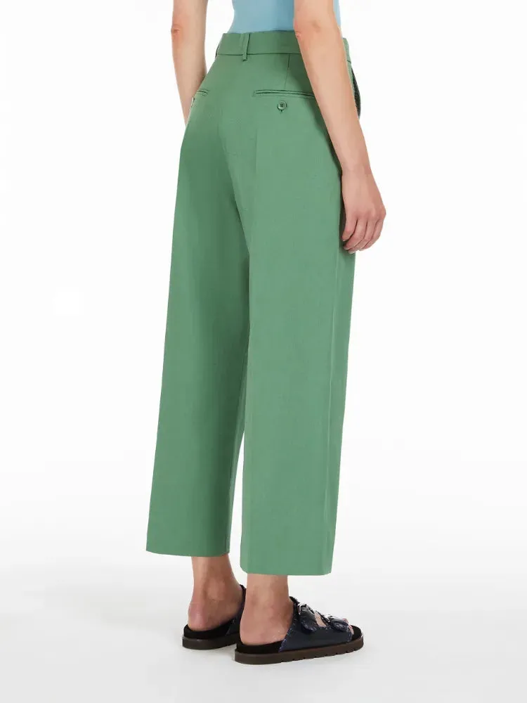 Pantalone Largo Weekend Max Mara Verde da Donna