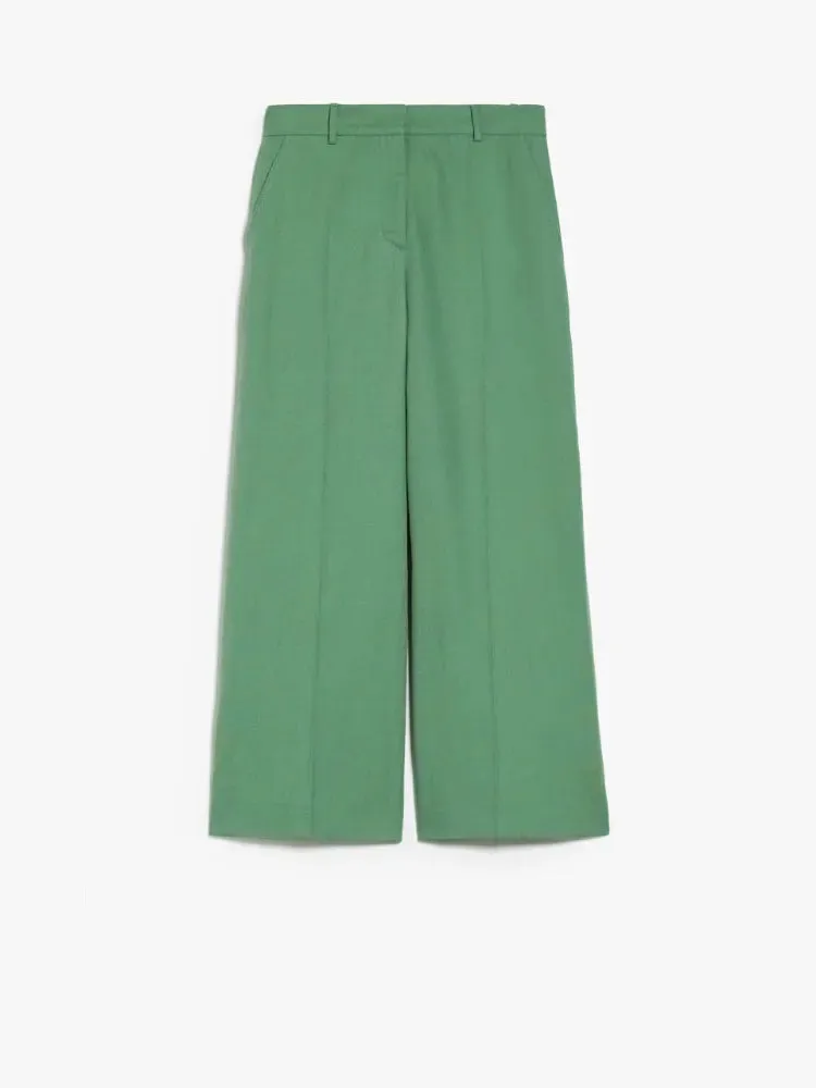 Pantalone Largo Weekend Max Mara Verde da Donna