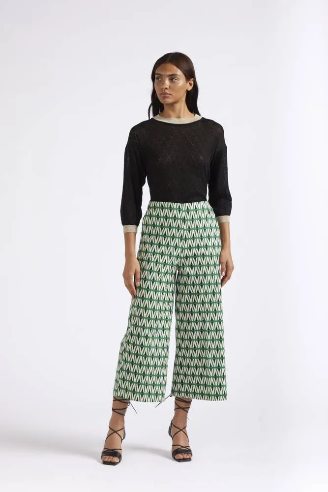Pantalone Palazzo Cropped