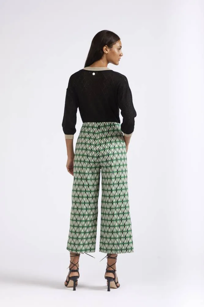Pantalone Palazzo Cropped