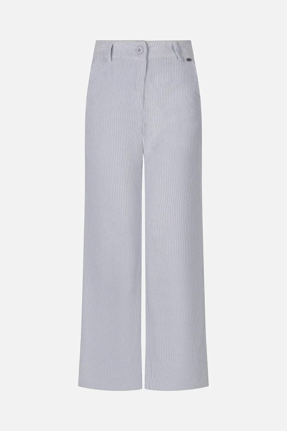 Pantalone velluto coste cropped