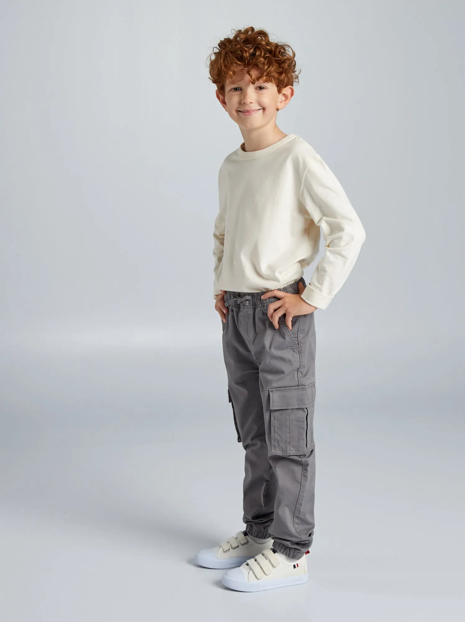 Pantaloni cargo - Taglio più aderente - GRIGIO