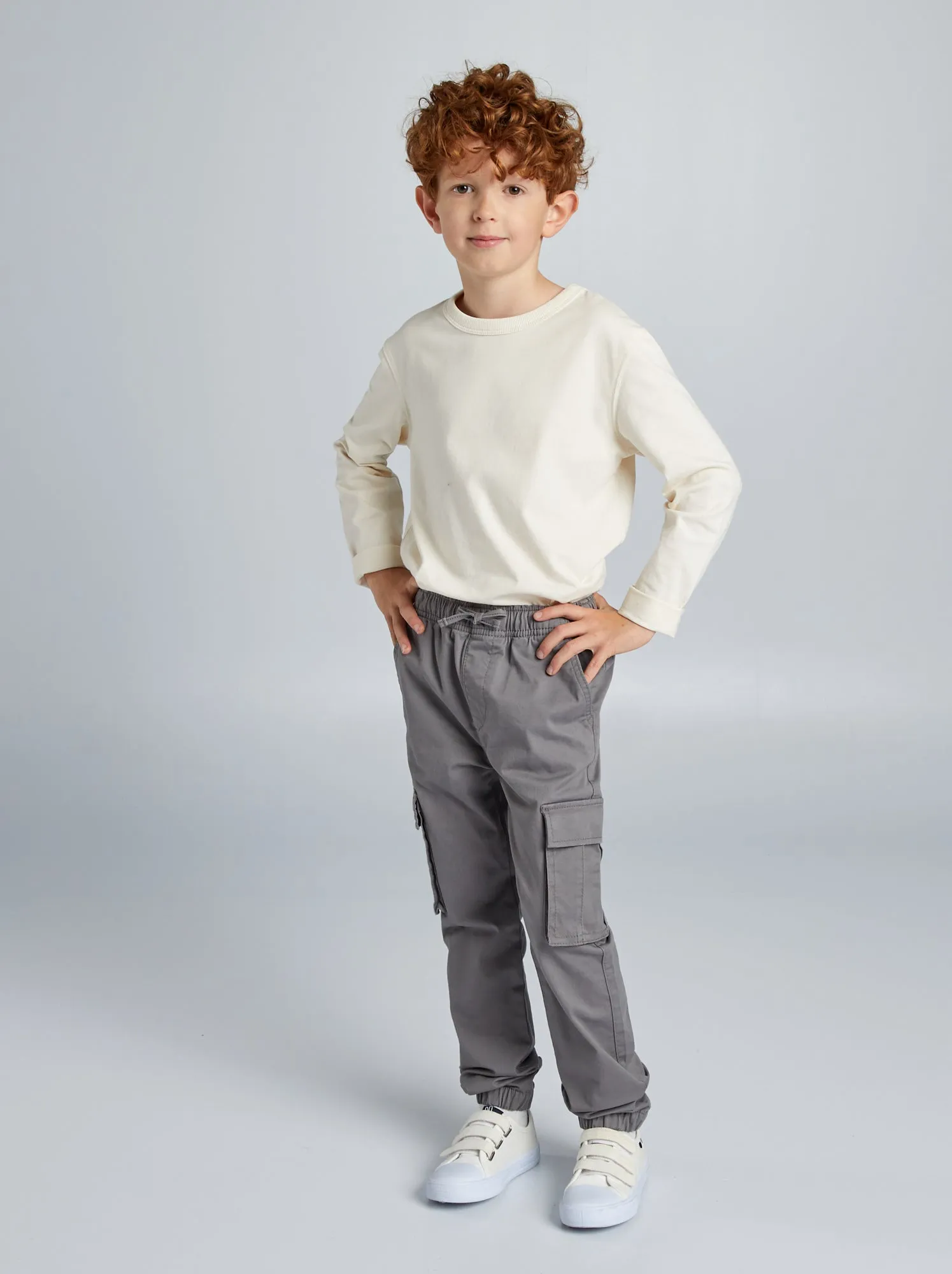 Pantaloni cargo - Taglio più aderente - GRIGIO