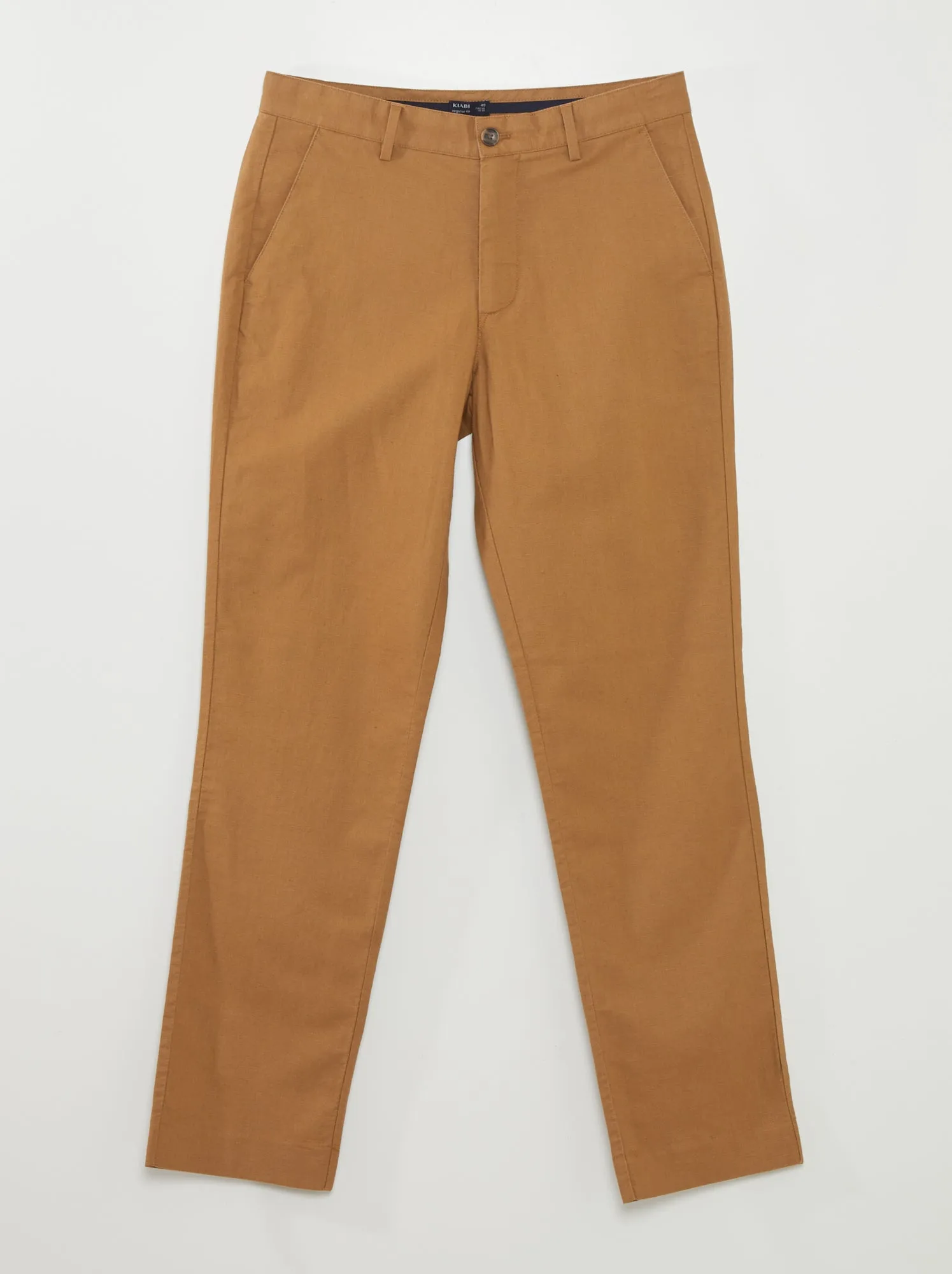 Pantaloni chino dritti - BEIGE