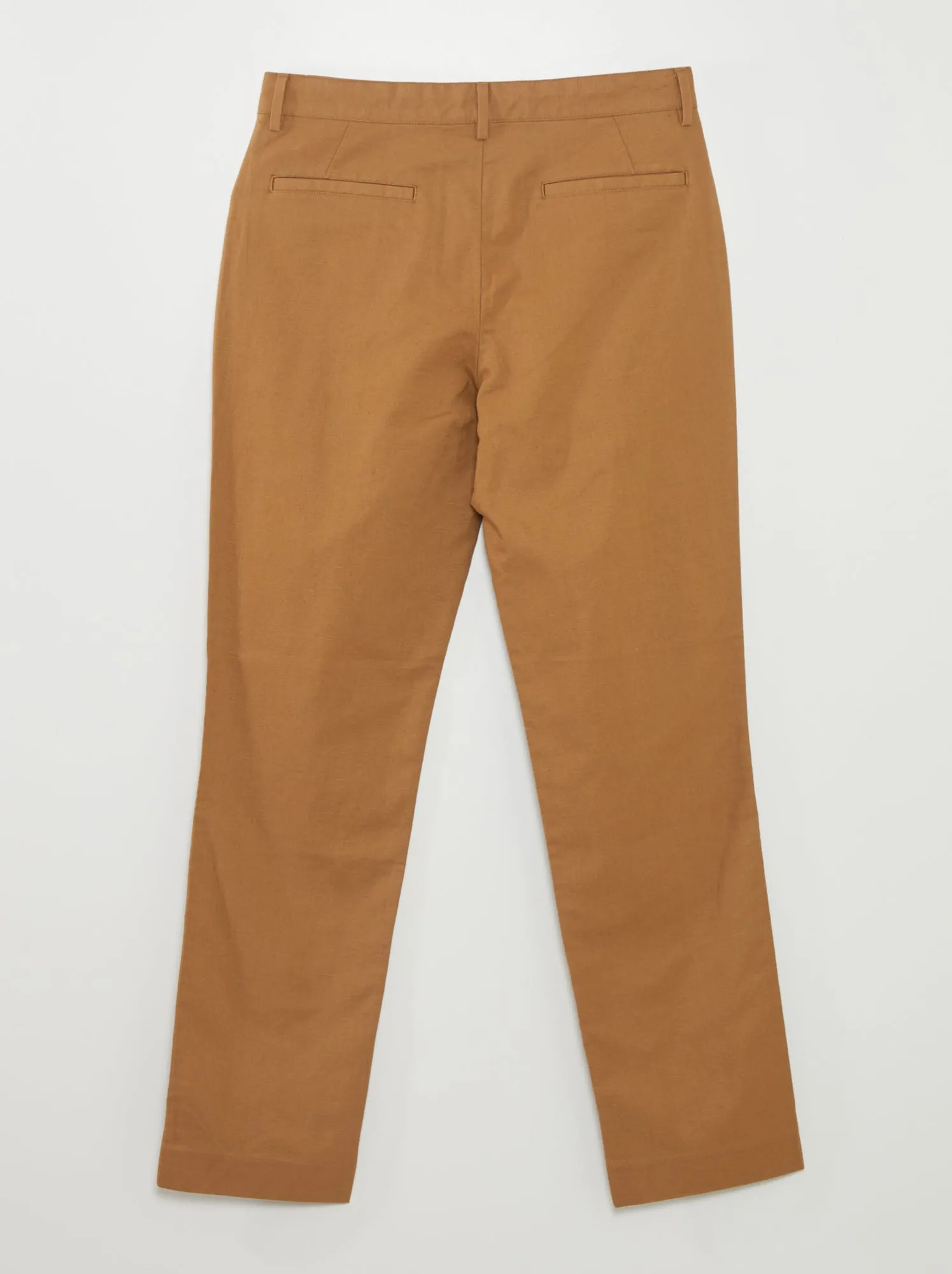 Pantaloni chino dritti - BEIGE