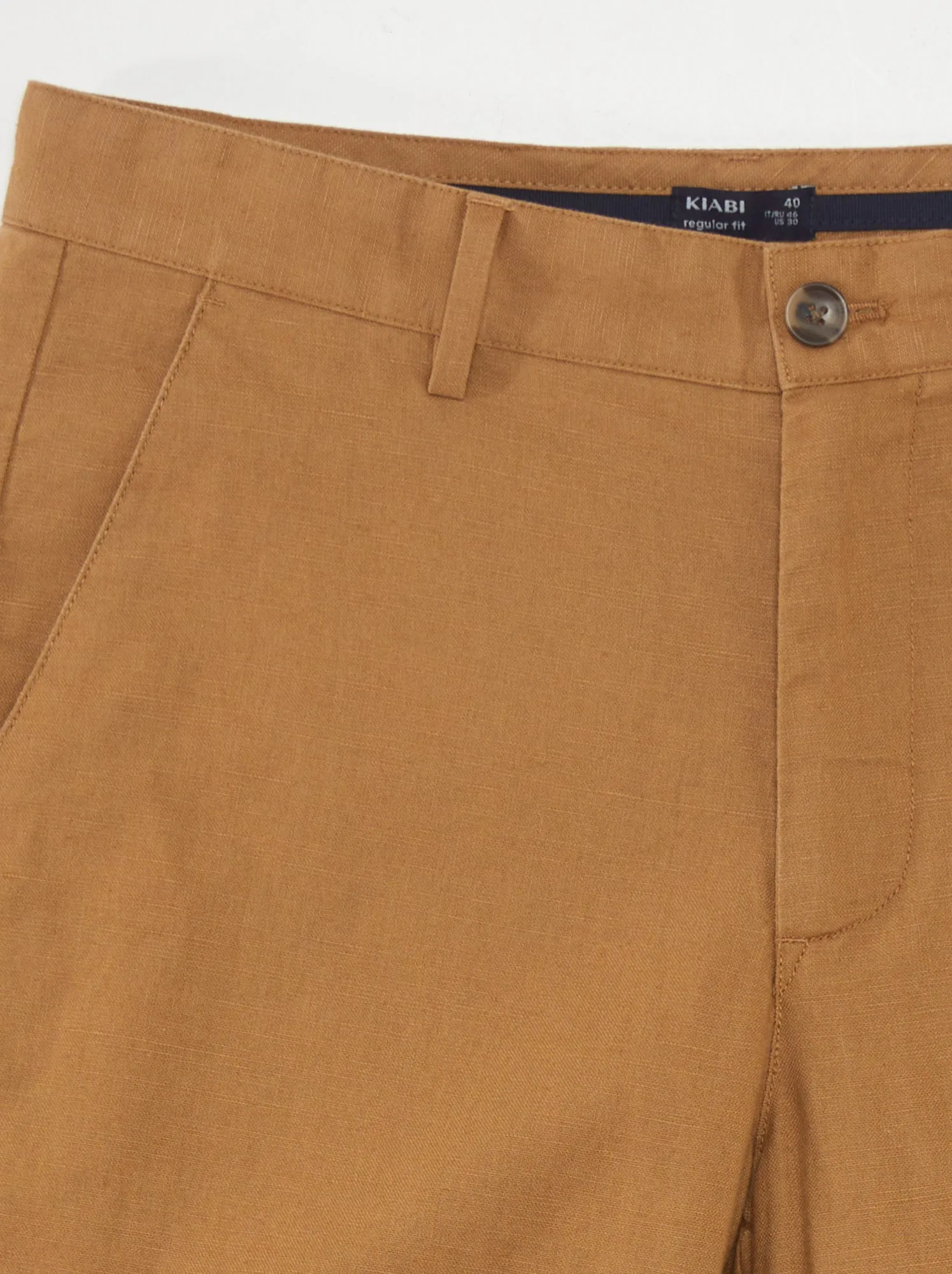 Pantaloni chino dritti - BEIGE